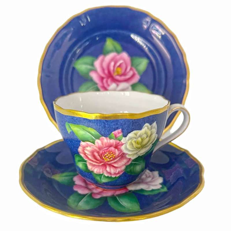 Spode Copeland Hand Painted Tea Trio Adelina Patti L347