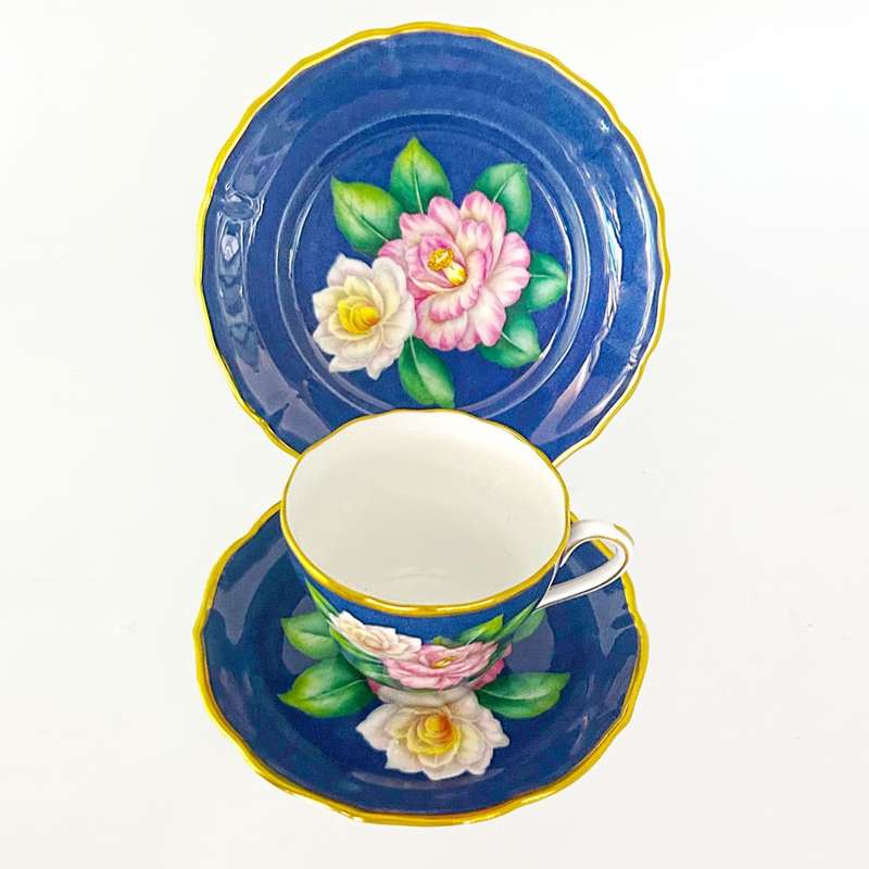 Spode Copeland Hand Painted Tea Trio Benda L347