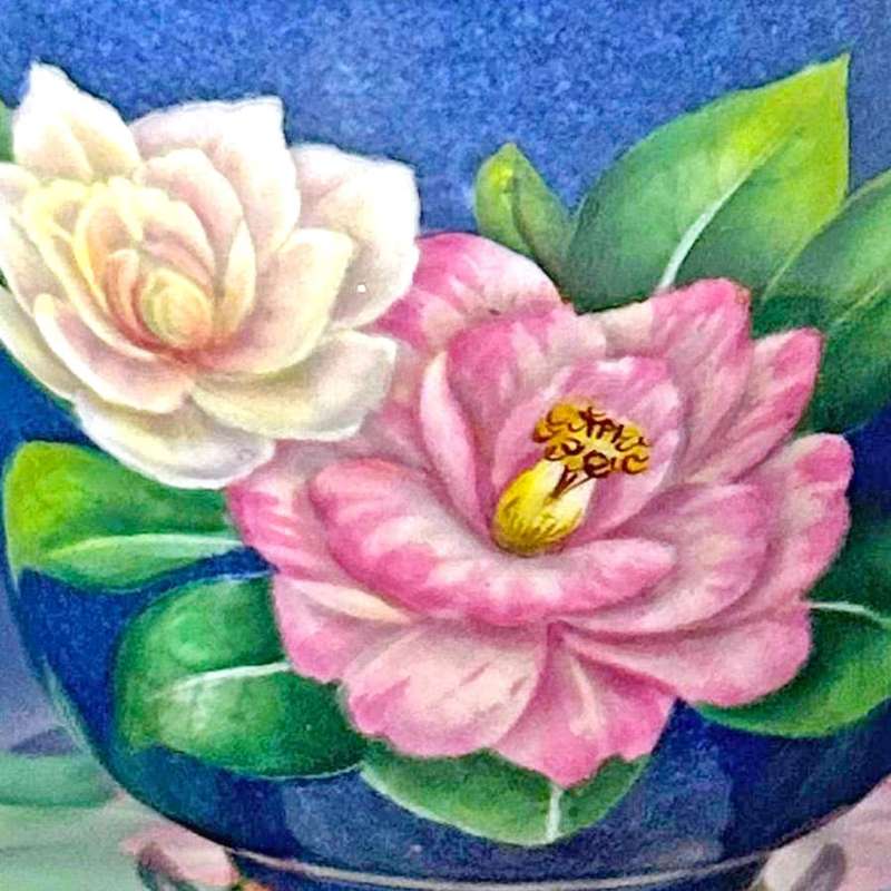 Spode Copeland Hand Painted Tea Trio Benda L347