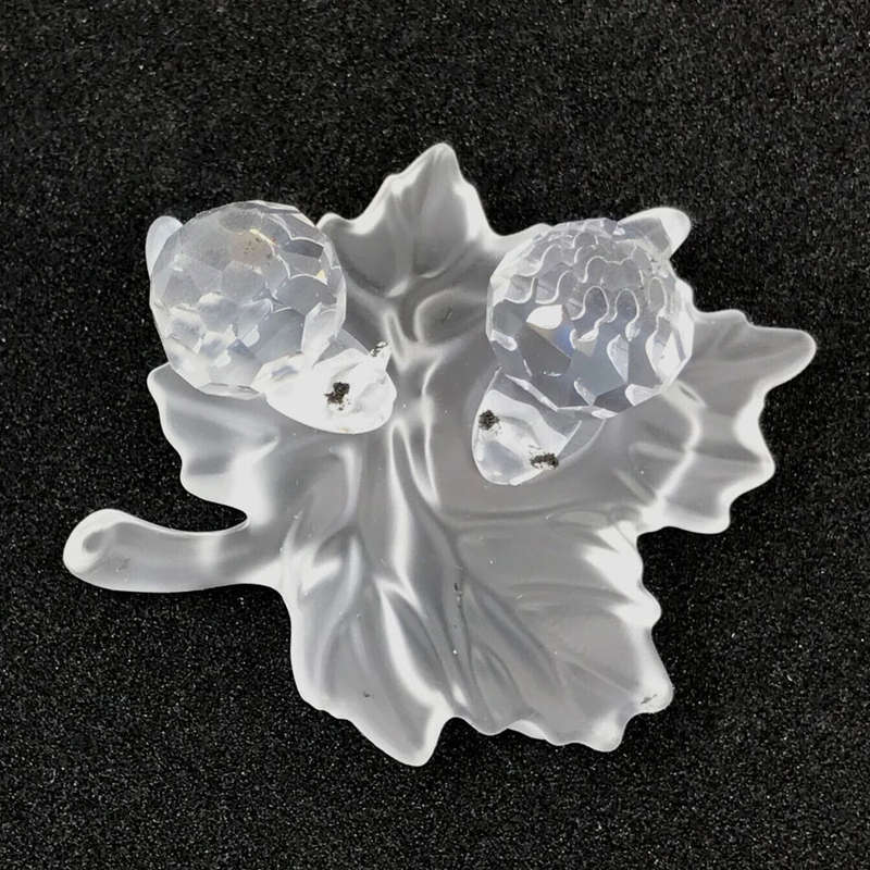 Swarovski Crystal Snails On A Vine Leaf 268196