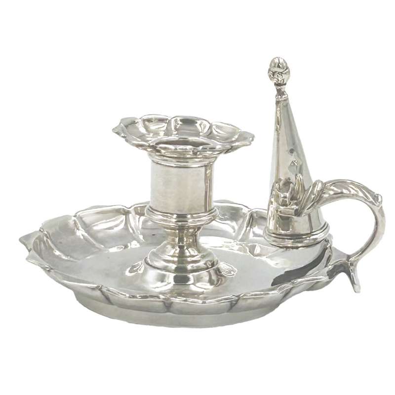 Hallmarked Silver Chamberstick Birmingham 1837