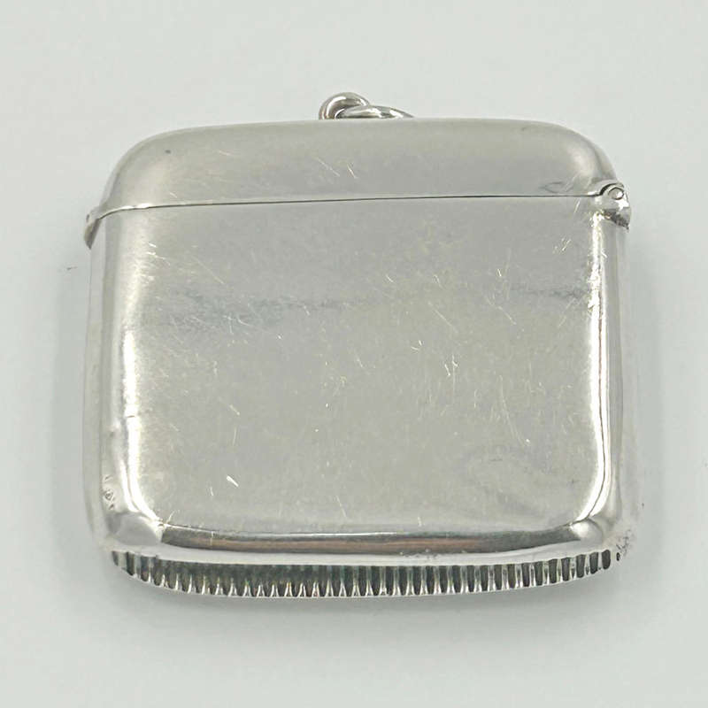 Hallmarked Silver Vesta Case Reynolds Angels Birmingham 1900