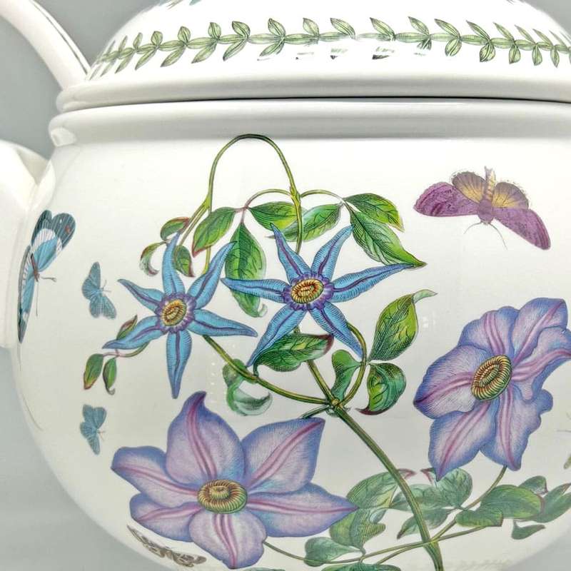 Portmeirion Botanic Garden Large Soup Toureen With Ladle Clematis