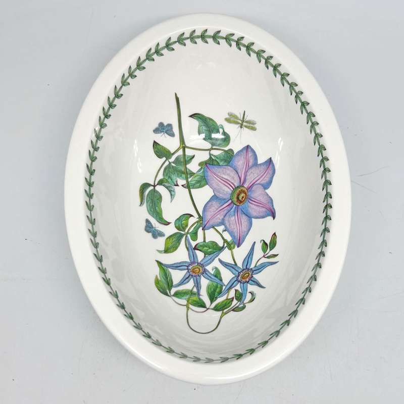 Portmeirion Botanic Garden Oval Bowl Clematis