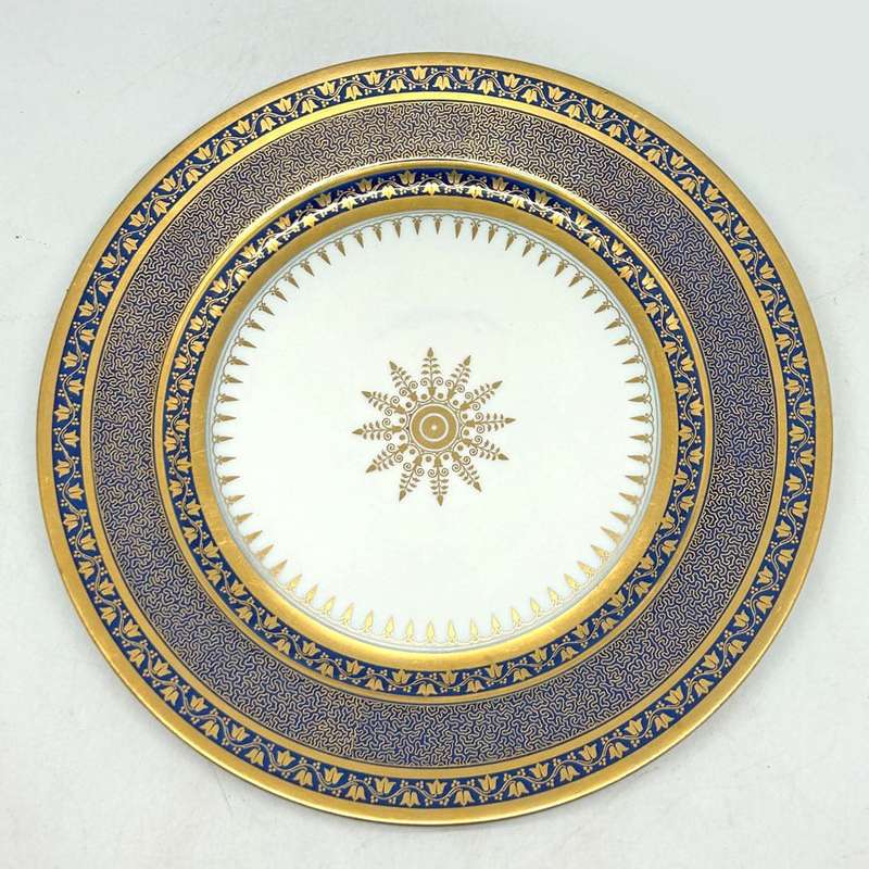 Sevres Decorative Gilded Plate 1858 Napolean III