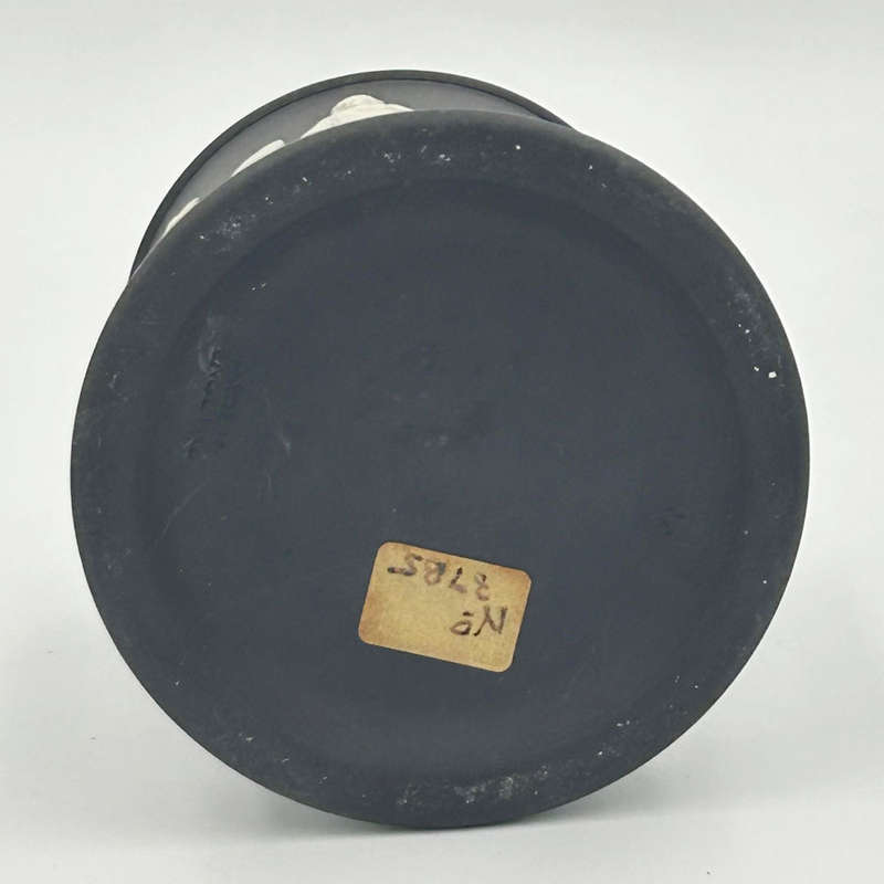 Wedgwood Jasperware Black Basalt Maidens Jar and Cover