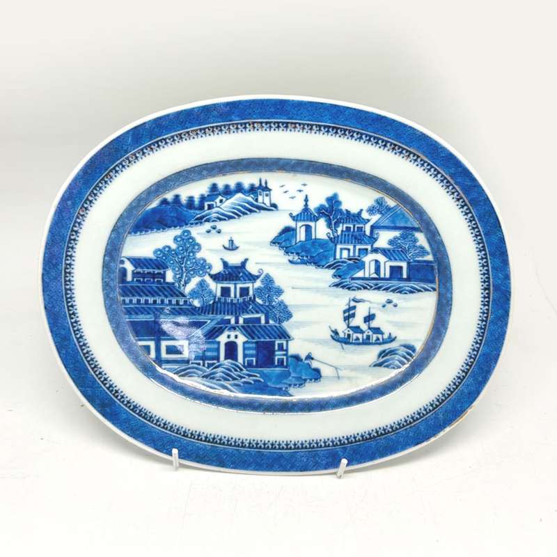 Chinese Blue and White Qianlong Platter C1760