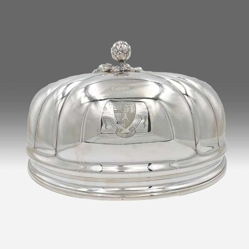 Elkington Electroplate Meat Dome  Artichoke Finial 1857