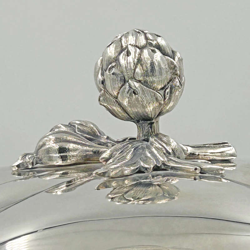 Elkington Electroplate Meat Dome  Artichoke Finial 1857