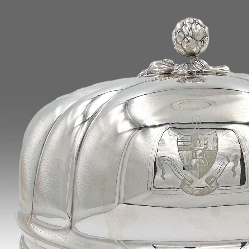 Elkington Electroplate Meat Dome  Artichoke Finial 1857