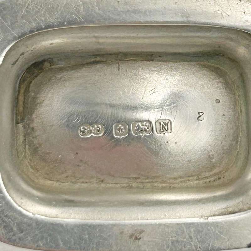 Hallmarked Silver Condiment Set Birmingham 1937 Boxed