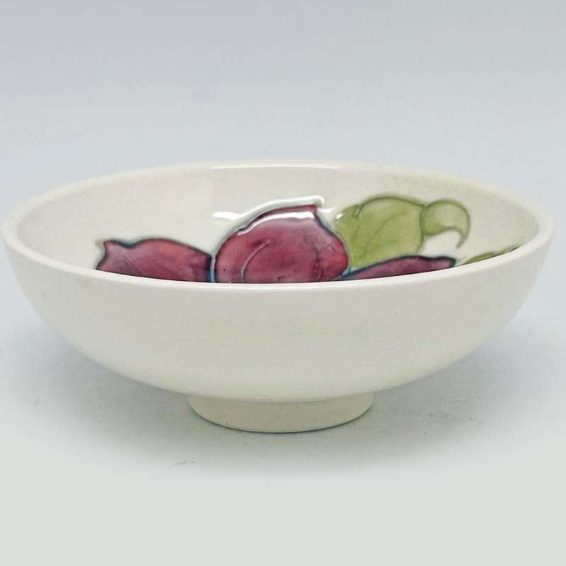 Moorcroft Clematis Footed Bowl C1938 White Ground