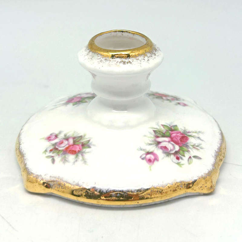 Paragon Victoriana Rose Pair Candlesticks