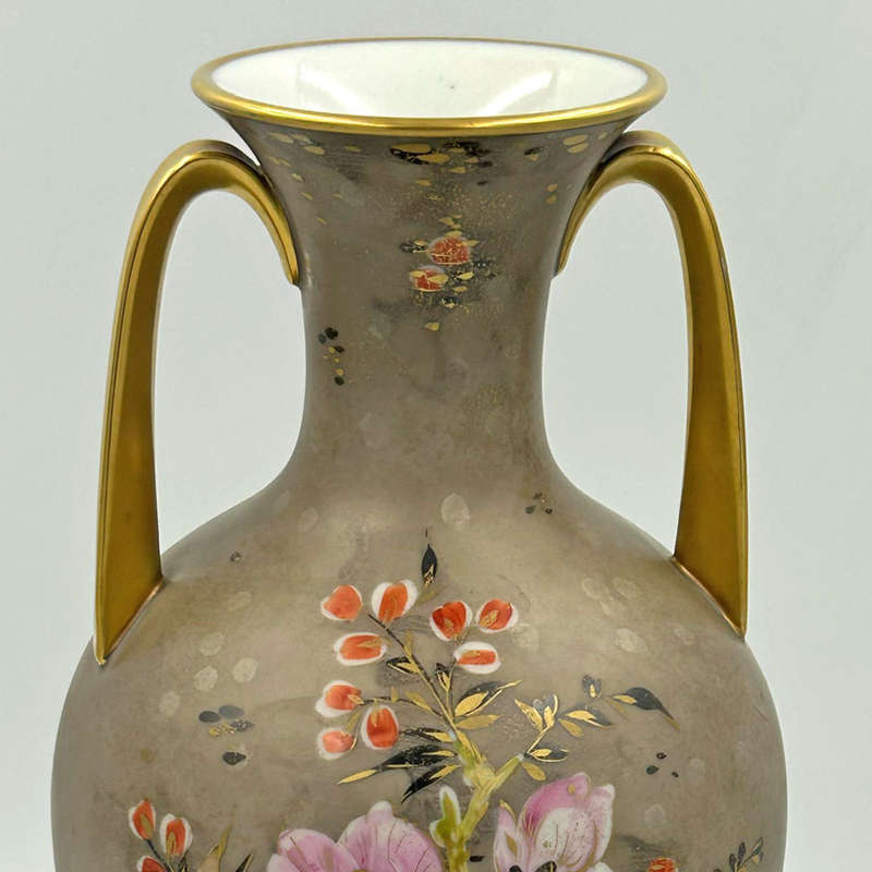 Rosenthal Double Handled Floral Vase Traumland W Mutze 20th
