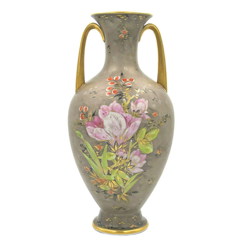 Rosenthal Double Handled Floral Vase Traumland W Mutze 20th