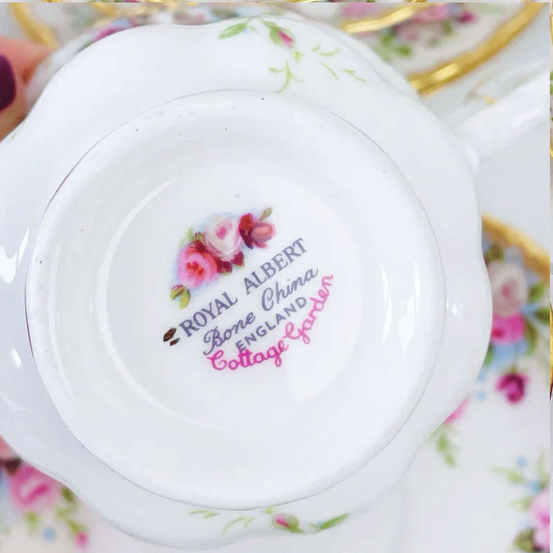 Royal Albert  Cottage Garden Soup Coupe and Saucer