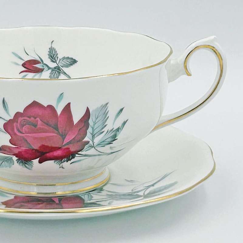 Royal Albert Sweet Romance Soup Coupe and Saucer
