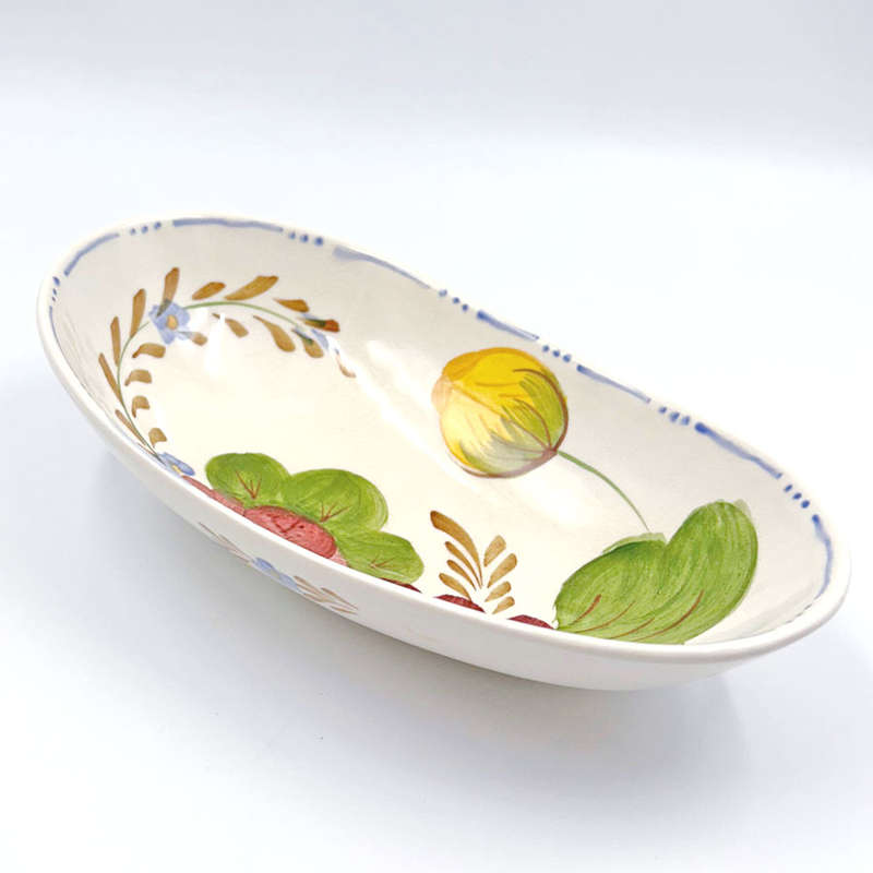Belle Fiore Medium Bean Shaped Serving Dish