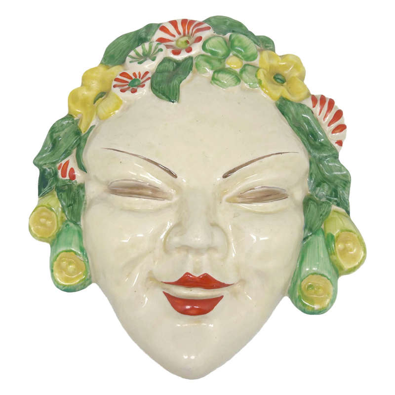 Clarice Cliff Bizarre Art Deco Wall Mask Of Flora