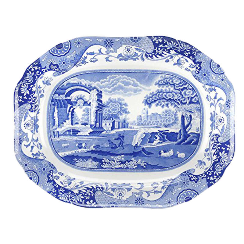 Copeland Spode  Blue Italian Design Large  Platter 37cm