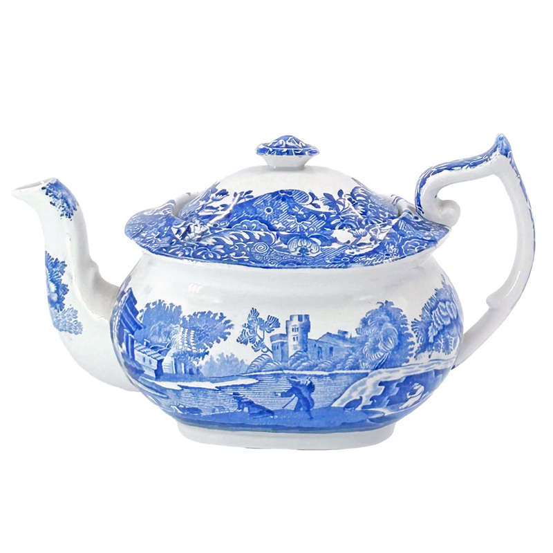 Copeland Spode Blue Italian Pattern Bachelor Teapot