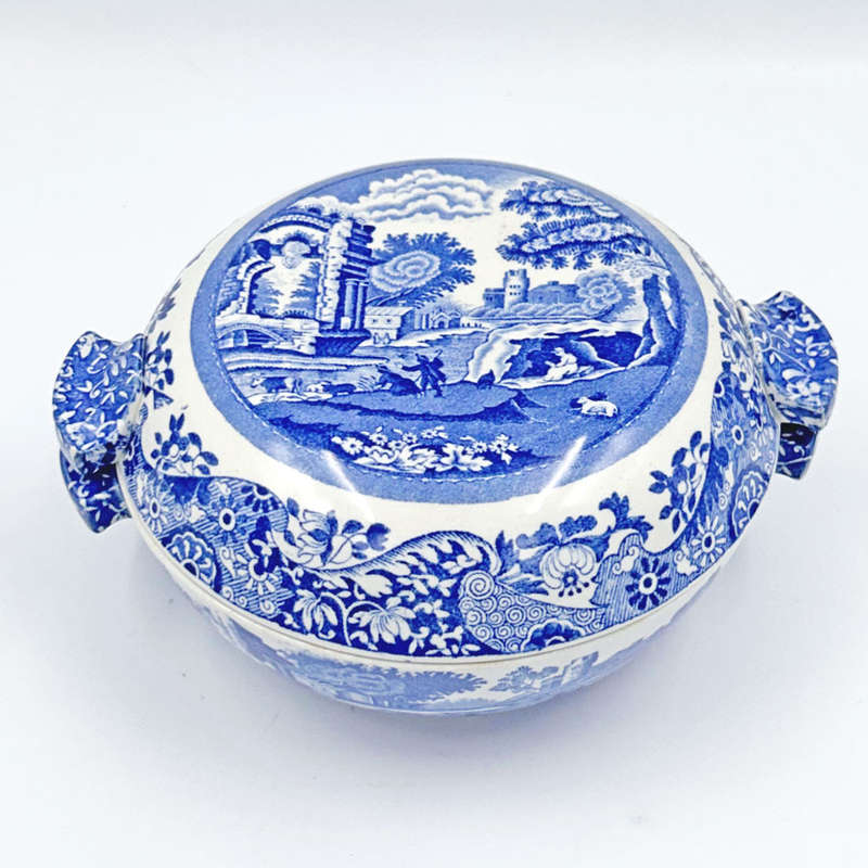 Copeland Spode Blue Italian Small Lidded Vegetable Bowl