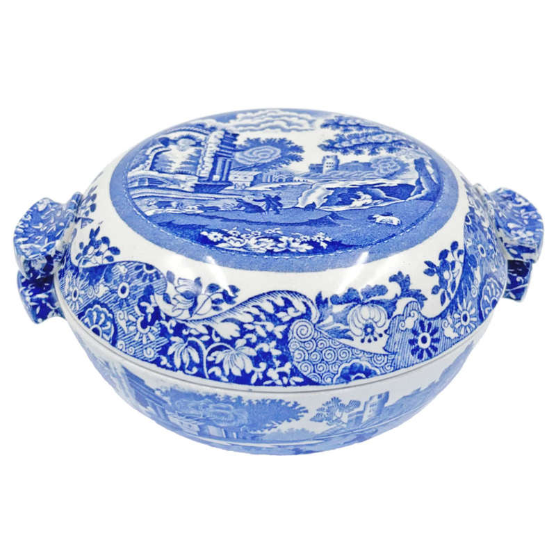 Copeland Spode Blue Italian Small Lidded Vegetable Bowl