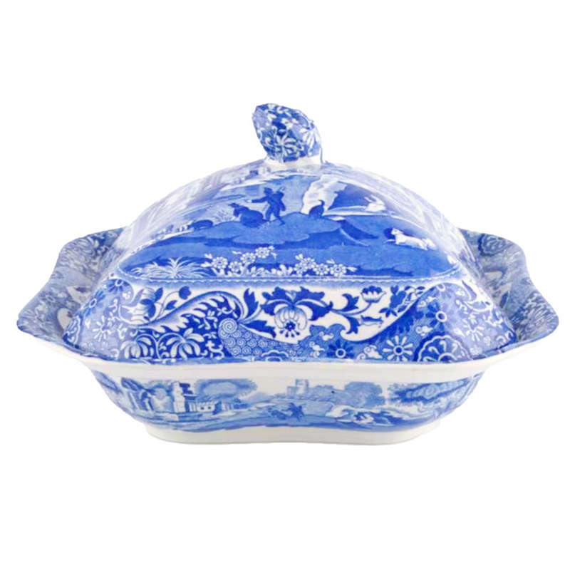 Copeland Spode Blue Italian Vegetable Bowl- Blue Mark