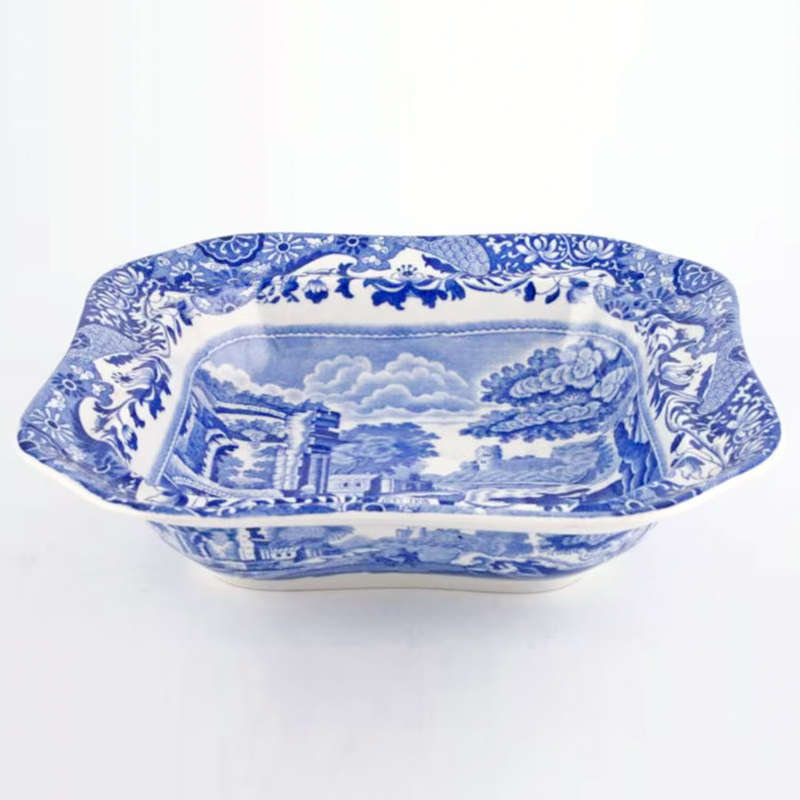Copeland Spode Blue Italian Vegetable Bowl- Blue Mark