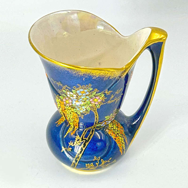 Crown Devon Lustreware Floral Butterfly Decoration Jug Art Deco