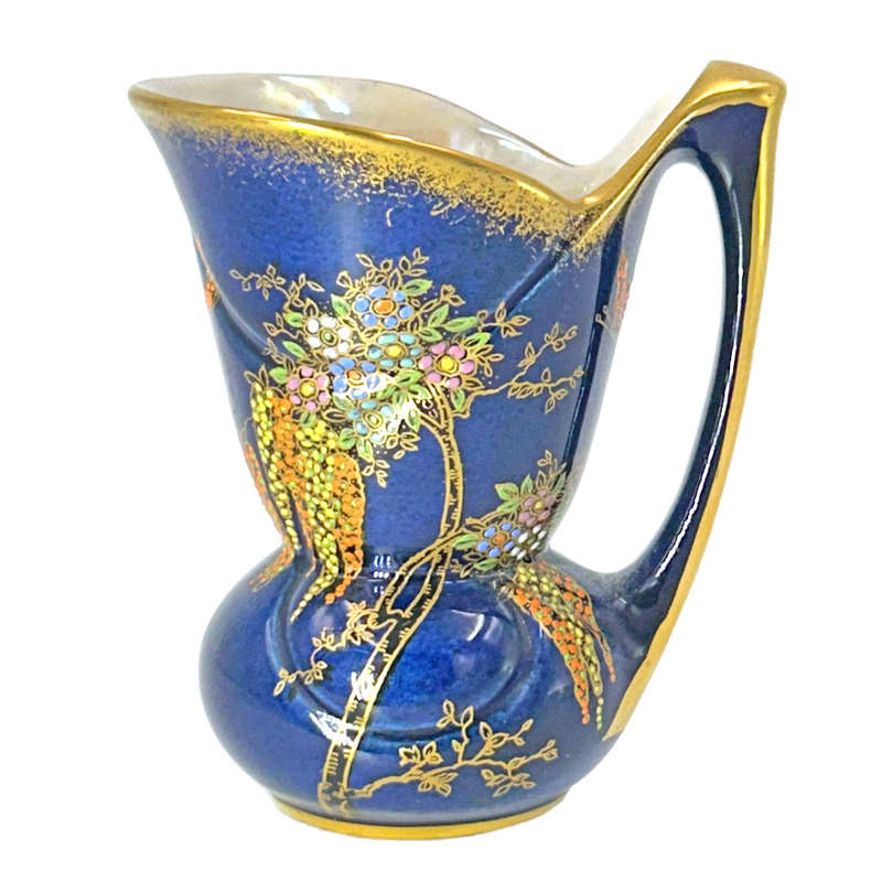 Crown Devon Lustreware Floral Butterfly Decoration Jug Art Deco