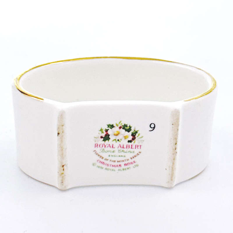 Royal Albert December  Flower Of The Month Serviette Ring