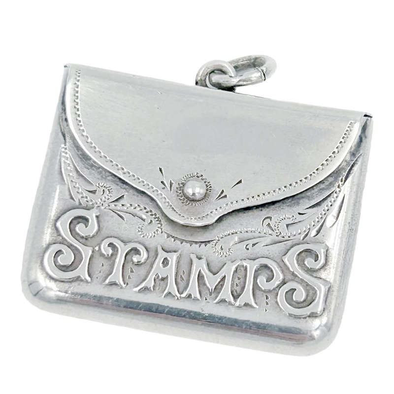 Hallmarked Silver Stamp Case Birmingham 1906