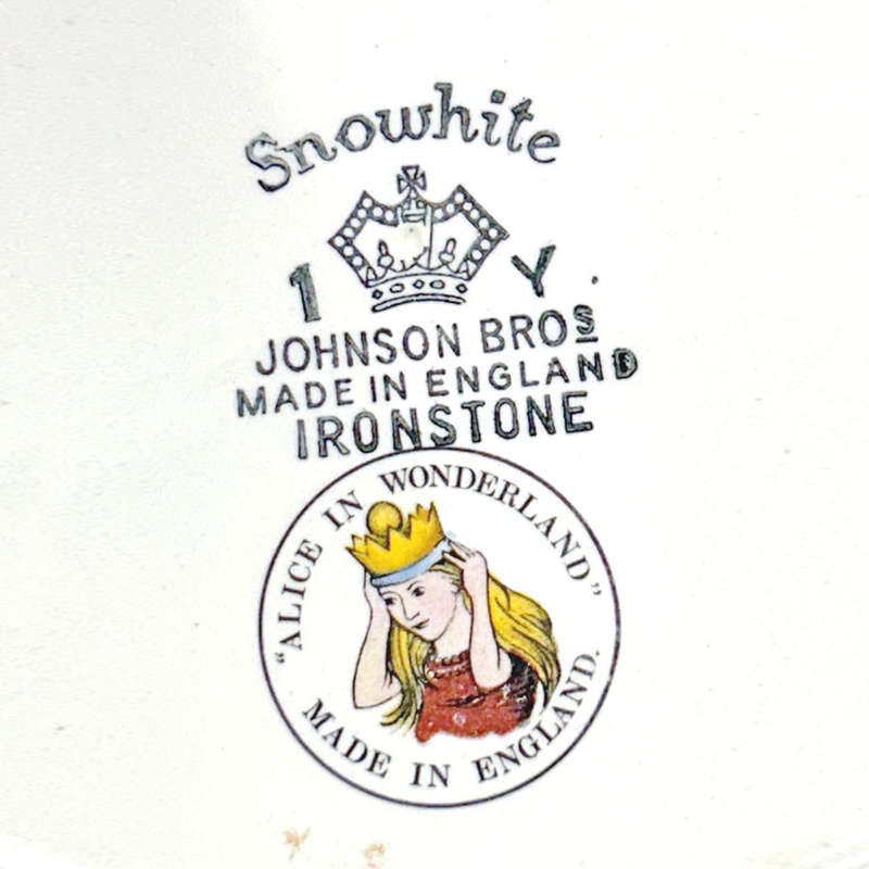 Johnson Brothers Alice In Wonderland Christening Plate