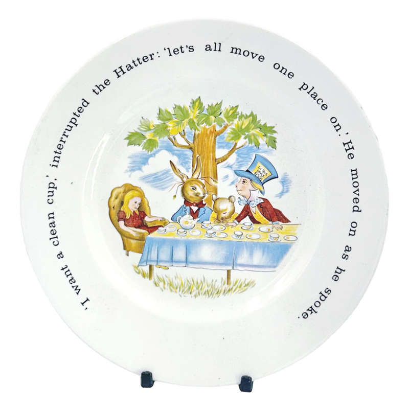 Johnson Brothers Alice In Wonderland Christening Plate