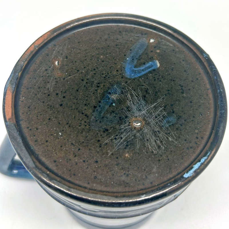 Linnware Beer Tankard South African Pottery Blue Glaze