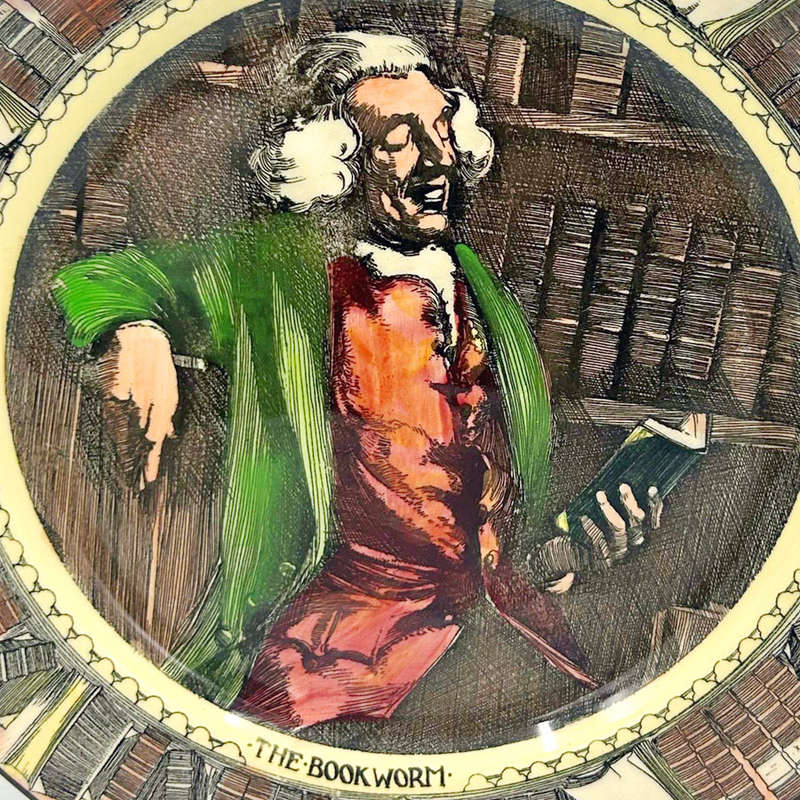 Rare Royal Doulton Professional Series Plate The Bookworm D5905