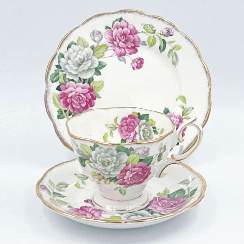 Royal Albert Tea Set Evening Rhapsody 1950s 21 Piece