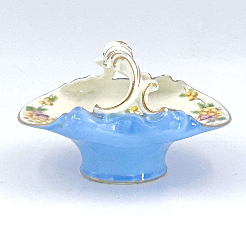 Royal Doulton Floral Basket Ornate Handle