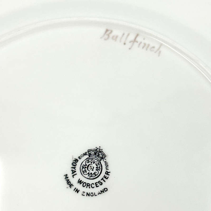 Royal Worcester Bullfinch Plate Hand Painted W Powell