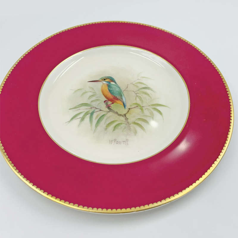 Royal Worcester Kingfisher Plate Hand Painted W Powell
