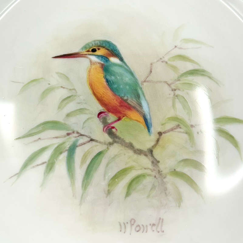Royal Worcester Kingfisher Plate Hand Painted W Powell