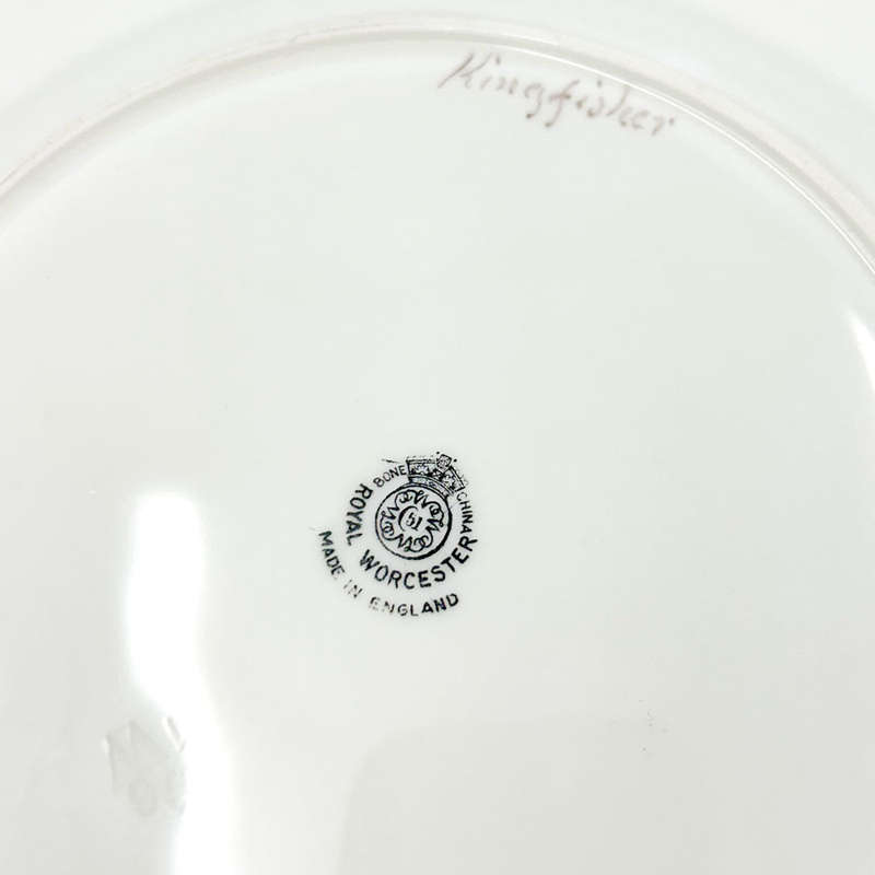Royal Worcester Kingfisher Plate Hand Painted W Powell