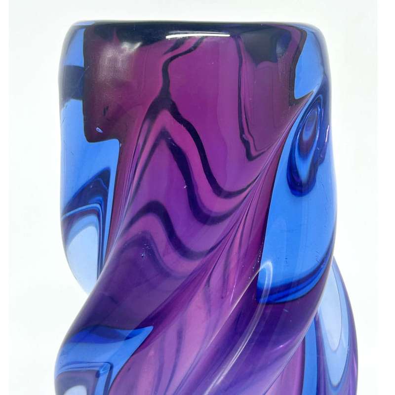 Sommerso Glass Vase Josef Hospodka C1960