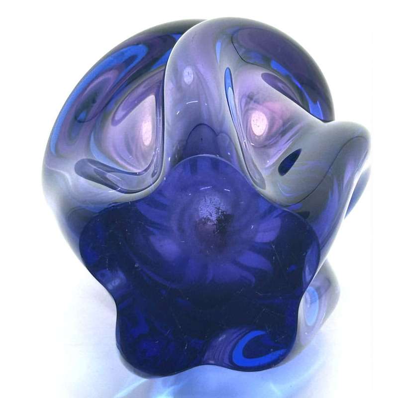 Sommerso Glass Vase Josef Hospodka C1960