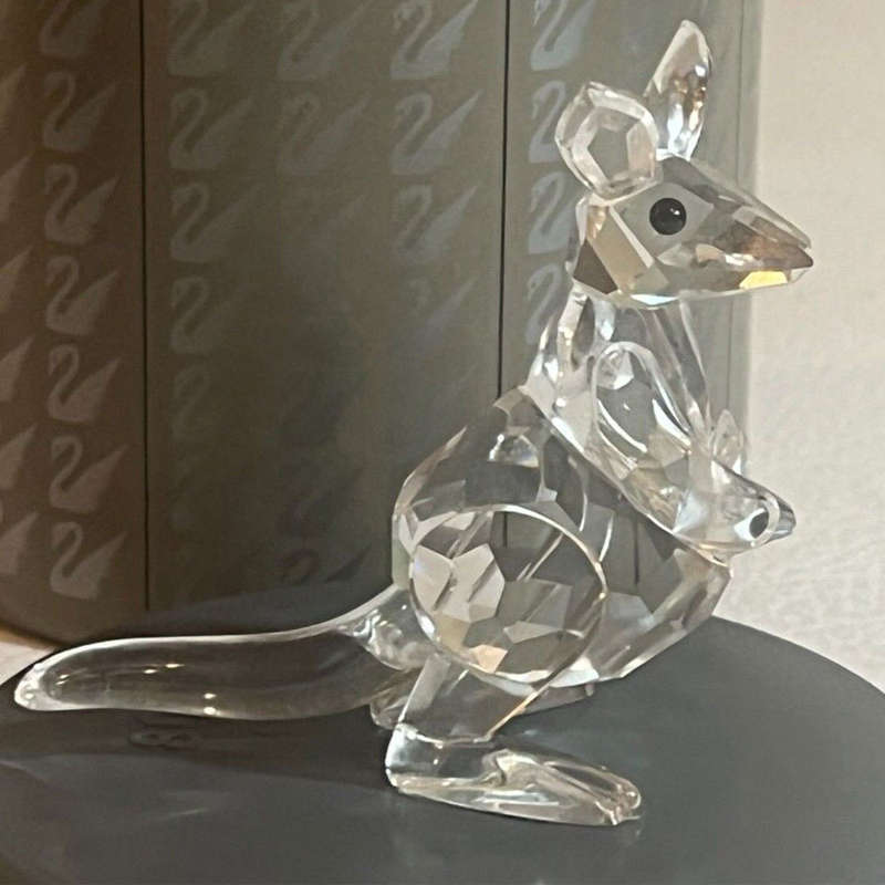 Swarovski Crystal Kangaroo With Joey 817569