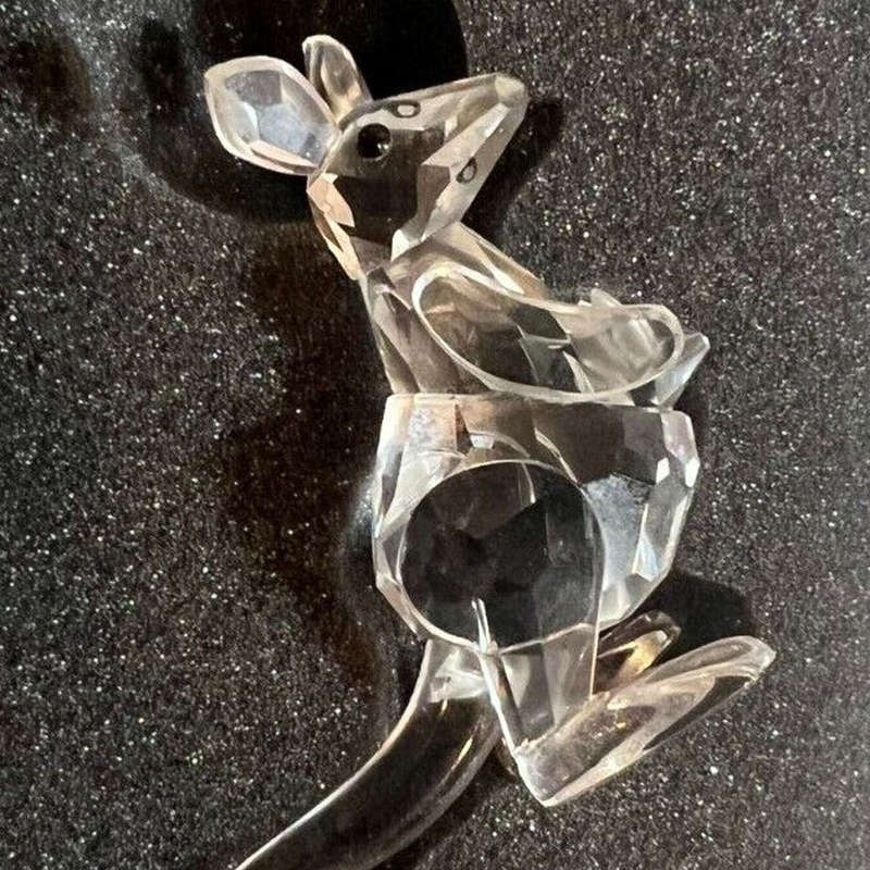Swarovski Crystal Kangaroo With Joey 817569