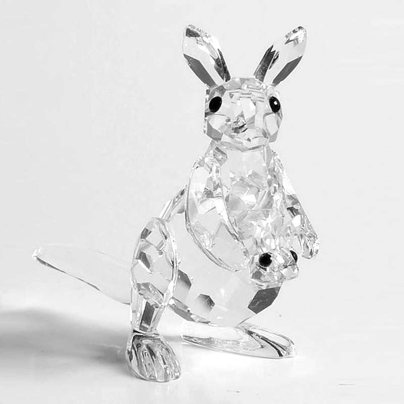 Swarovski Crystal Kangaroo With Joey 817569
