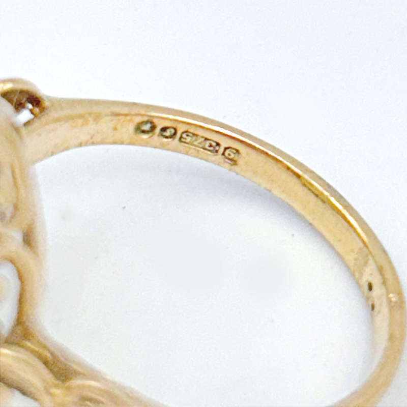 9ct Gold Citrine Cocktail Ring C1940