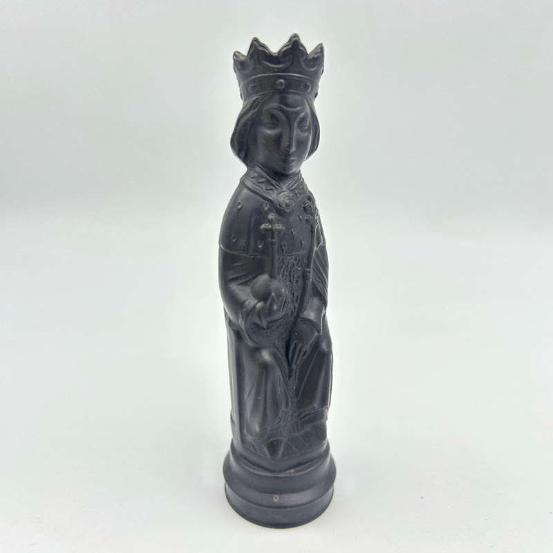 Black Wedgewood Basalt Chess Figurines King & Queen Machin Chess Pieces England